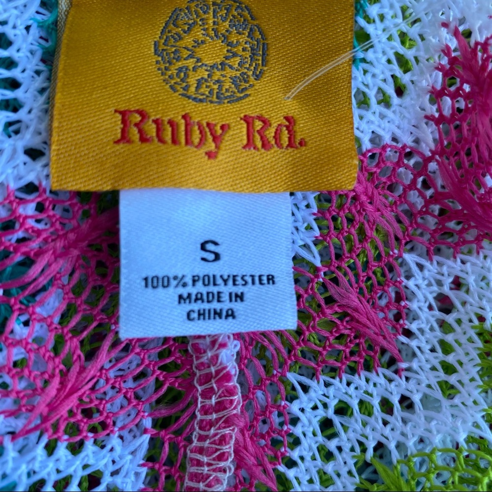 Ruby Rd. Open Front Knit Colorful Cardigan - Picture 15 of 16